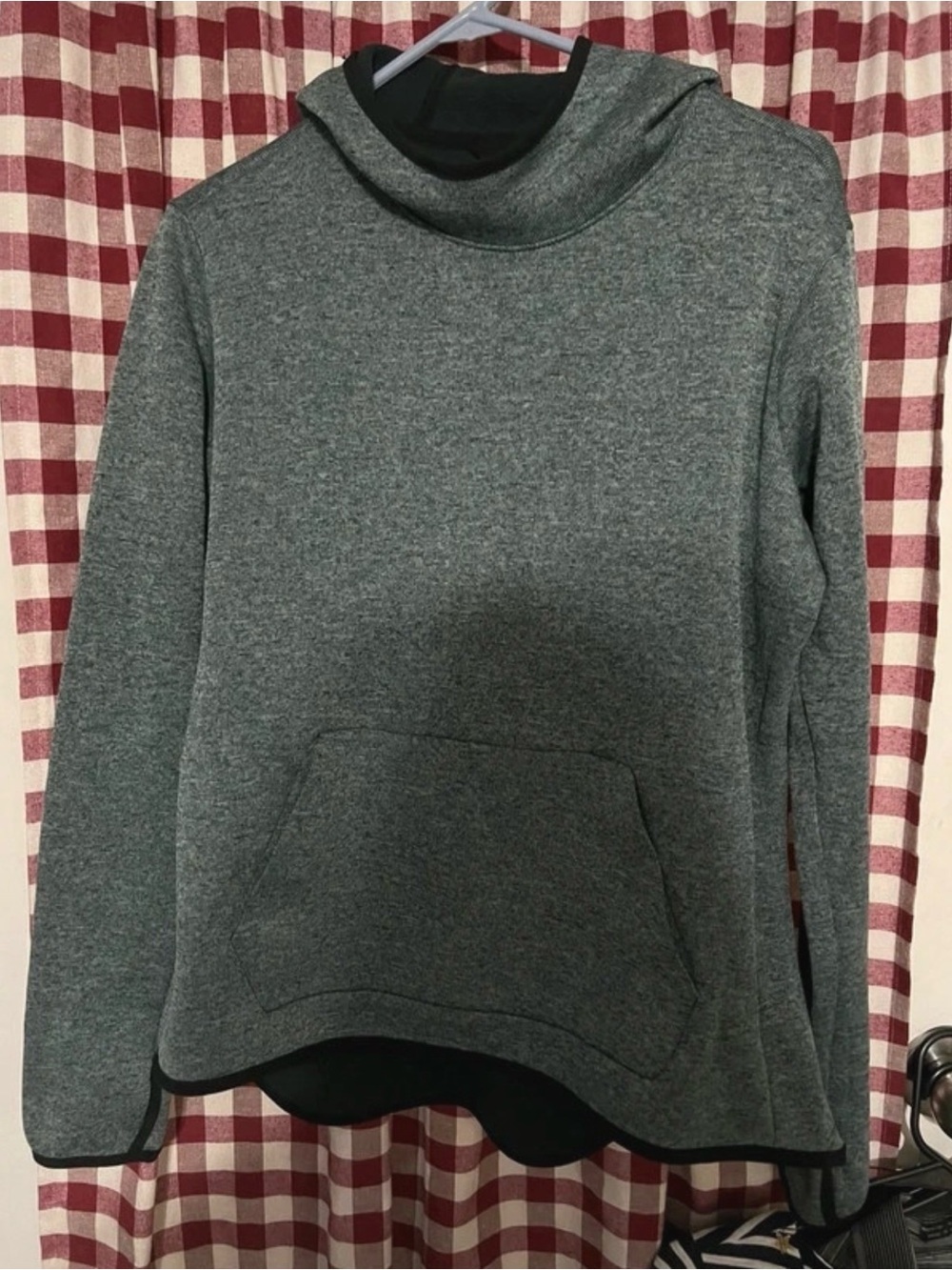 Nike Women's Heather Gray Cowl Neck Pullover L